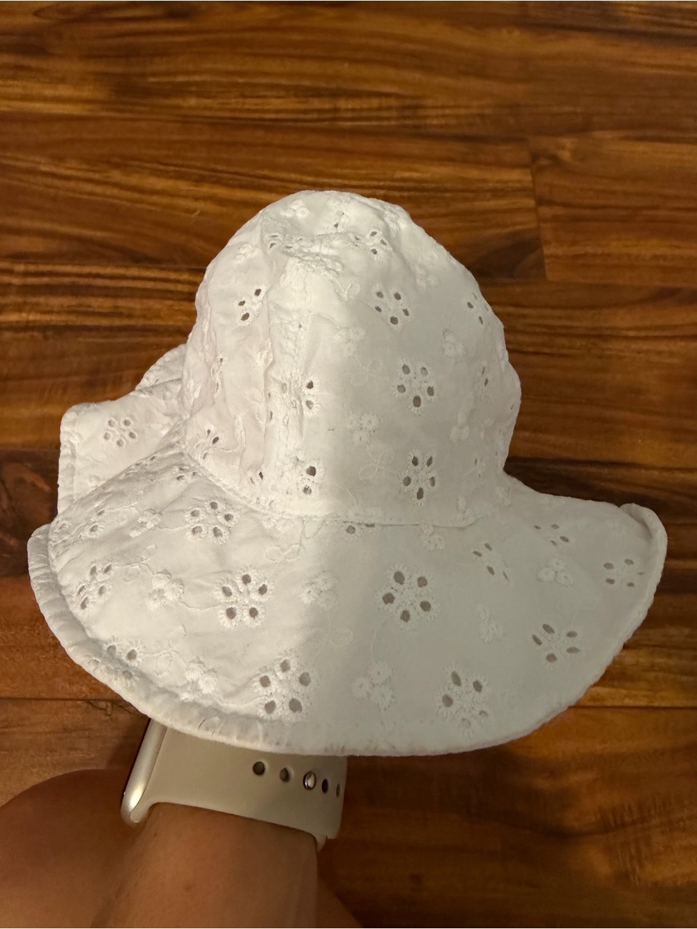 Carter's White Eyelet Bucket Sun Hat